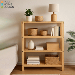 Raftë Këpucësh - Shelf with textile drawers - Image 4